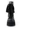 RANGER-310 black platform boots with grommets