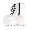 SHAKER-52 White Platform Boots