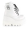 SHAKER-52 White Platform Boots