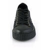 SNEEKER-107 Black Canvas Sneaker Creepers