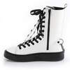 SNEEKER-325 White Creeper Sneaker Boots