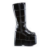 STACK-301 Black Patent 7 Inch Tall Platforms