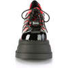 STOMP-08 Red and Black Platform Shoes