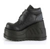 STOMP-15 Black Platform Shoes