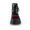 STOMP-18 Burgundy Platform Boots