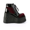 STOMP-18 Burgundy Platform Boots