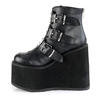 SWING-105 Black Vegan Leather Boots