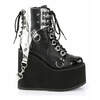 SWING-115 Wedge Platform Boots w/ PVC Harness