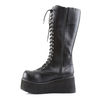 TRASHVILLE-502 Black Platform Boots