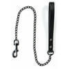 All Black Chain and Leather Leash