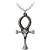 Ankh of Ammon Ram Skull Necklace