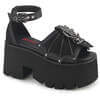 Ashes-11 Batwing Sandals with skeleton hand Buckle