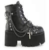 ASHES-52 Women's Gothic Platform Boots