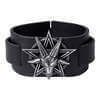 Baphomet Pentagram Leather Bracelet