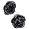 Black Rose Earring Studs
