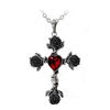 Black Rosifix Pendant Necklace by Alchemy