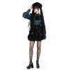 Black Velvet Gothic Lolita Frilly Layered Mini Skirt