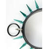 Blue Spikes Choker Collar with Black O-Ring