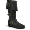 CARRIBEAN-299 Black Buckle Boots