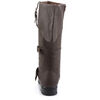 CARRIBEAN-299 Brown Pirate Buckle Boots