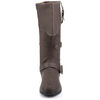 CARRIBEAN-299 Brown Pirate Buckle Boots