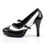 CONTESSA-06 Black White Stilettos