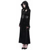Coven Dress - Long Black Gothic Dress with Hood