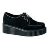 CREEPER-101 Black Suede Creepers