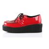 CREEPER-108 Red Patent Heart Creepers