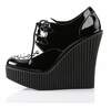 CREEPER-302 Black White Wedges