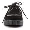 CREEPER-602S Demonia Black Suede Creepers