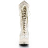 DAME-115 Ivory Lace Boots