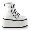 DAMNED-105 White Platform Boots