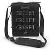 Strapped Shoulder Bag with Metal Plates
