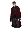 Devil Fashion Mens Red Velvet Tailcoat