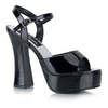 DOLLY-09 Black Patent Gothic Platform Shoes