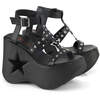 DYNAMITE-12 Star Cutout Sandals