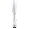 ELECTRA-2000Z White Patent Knee High Boots