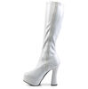 ELECTRA-2000Z White Patent Knee High Boots
