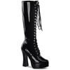 ELECTRA-2020 Black Patent Knee High Boots