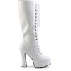 ELECTRA-2020 Lace-Up White Platform Boots