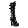 ELECTRA-2042 Patent Buckle Boots