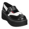 EMILY-302 Black White Maryjanes