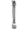 EMILY-375 White Thigh-High Boots