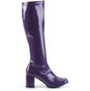 GOGO-300 Purple Patent Knee-High GoGo Boots