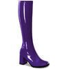 GOGO-300 Purple Patent Knee-High GoGo Boots