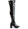 GOGO-3000 Black Patent Over-the-Knee Gogo Boots