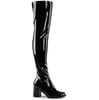 GOGO-3000 Black Patent Over-the-Knee Gogo Boots