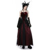 Gothic Red Velvet Corset Top