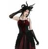 Gothic Red Velvet Corset Top